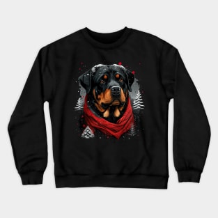 Rottweiler christmas Crewneck Sweatshirt